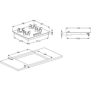 Варочная панель газовая Beko HILW 64122 S
