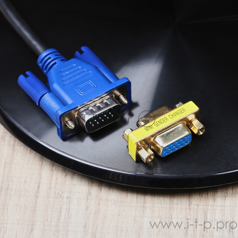 Переходник Rexant (17-6817) ПЕРЕХОДНИК гн.VGA - гн.VGA GOLD