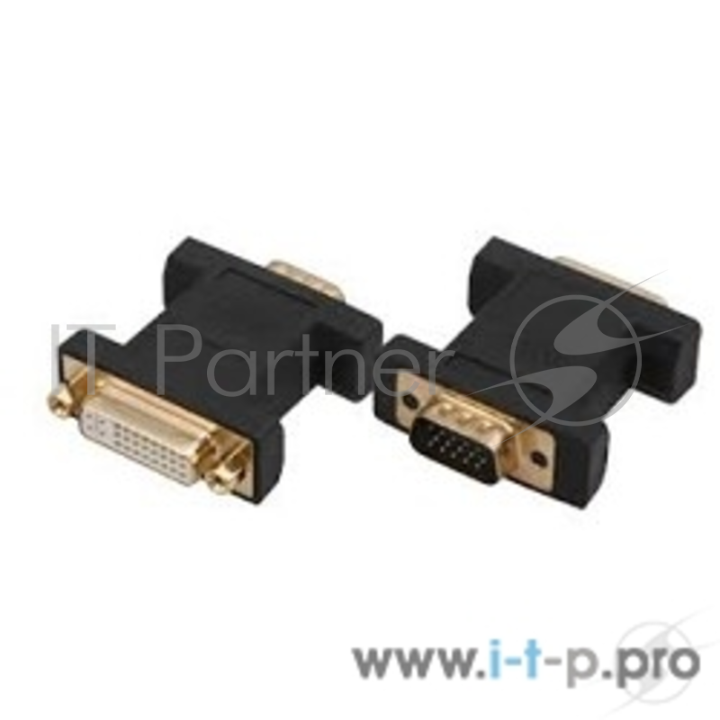 Переходник Rexant (17-6808) ПЕРЕХОДНИК шт.VGA - гн.DVI-I позолоченный GOLD