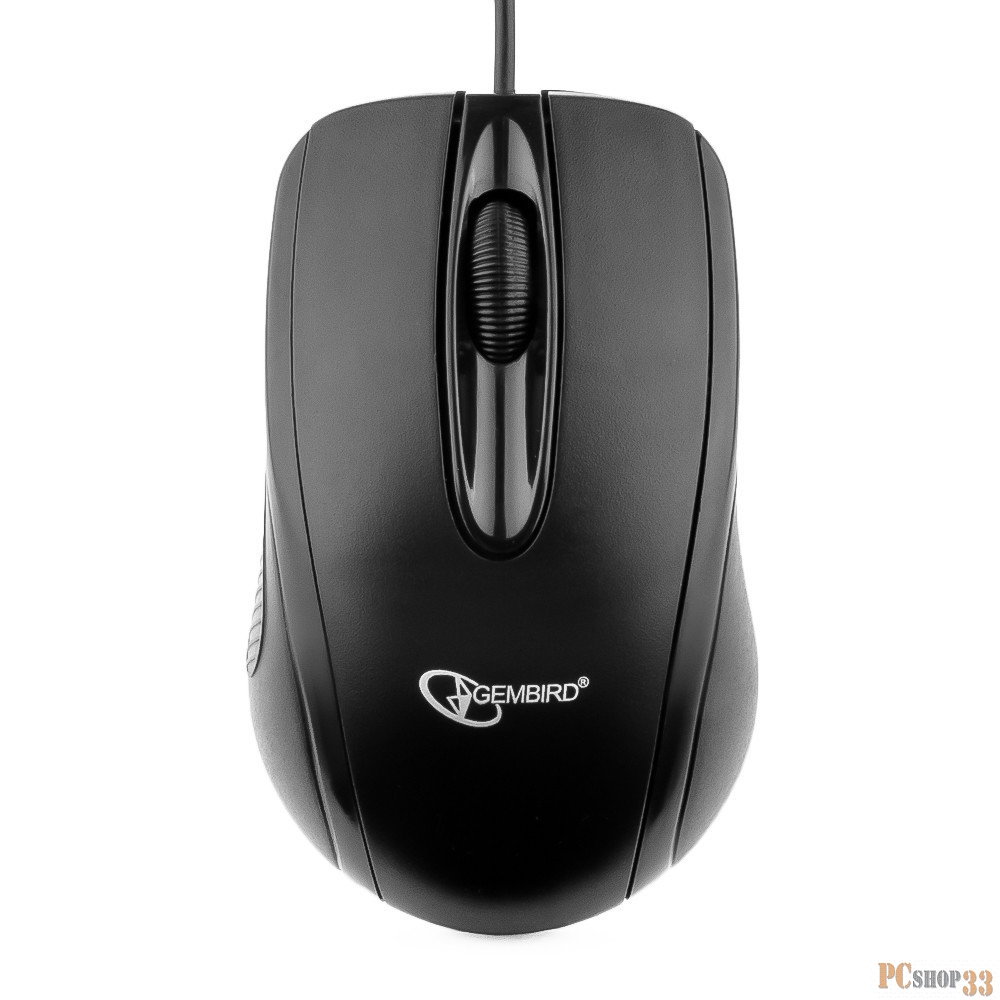 Оптическая мышь Gembird MUSOPTI8-801U, 2кн.+скр., черный (USB)