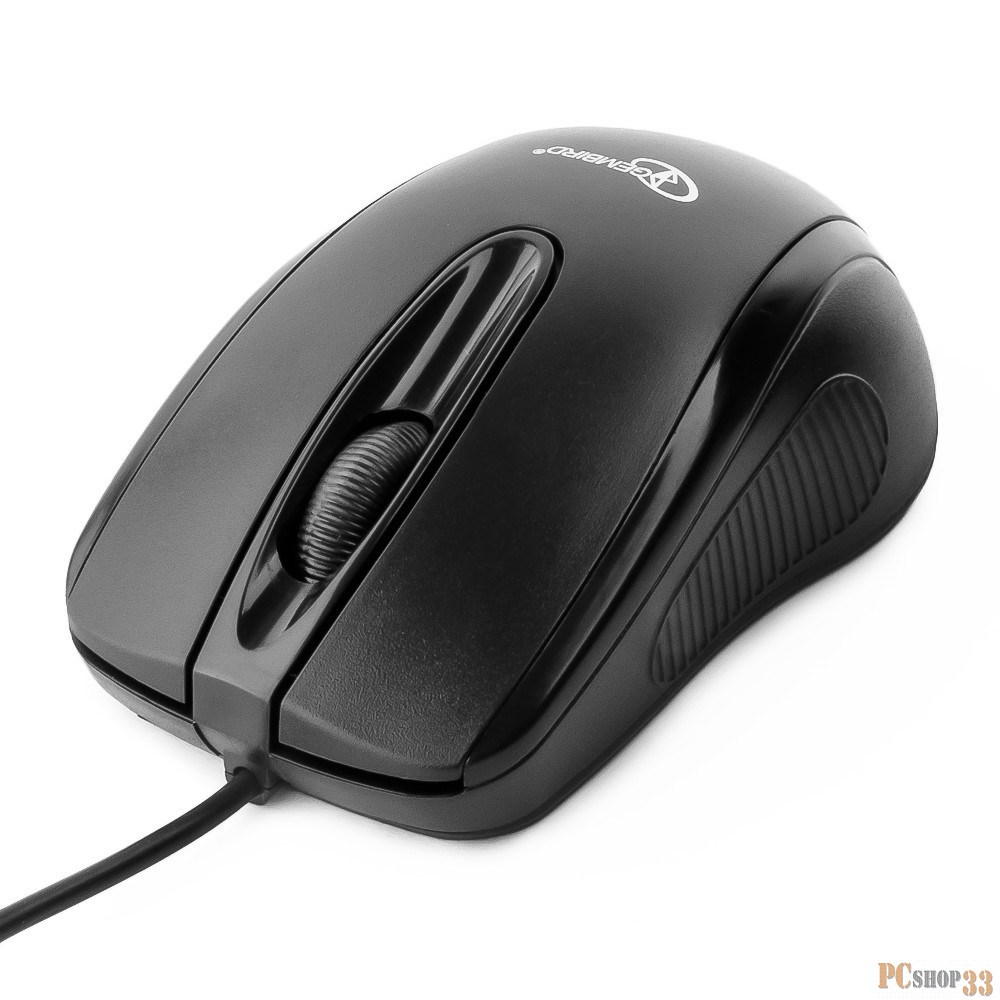 Оптическая мышь Gembird MUSOPTI8-801U, 2кн.+скр., черный (USB)