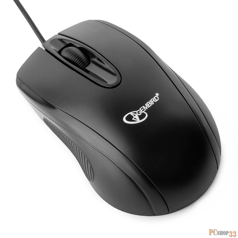 Оптическая мышь Gembird MUSOPTI8-801U, 2кн.+скр., черный (USB)