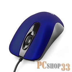 Оптическая мышь Gembird MOP-400-B, 2кн.+скр., сине-черный (USB)
