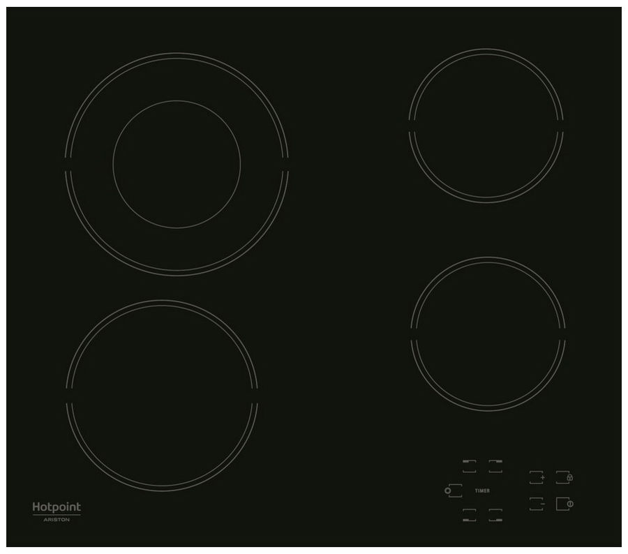 Варочная панель Hotpoint-Ariston HR 622 C электрическая, независимая, черный