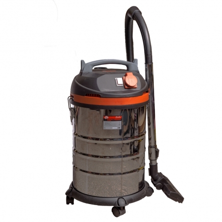 P.I.T Пылесос PVC30-C МАСТЕР 1,5кВт,3 м шланг,пыль.сбор 30л,нерж.к-с,бум.мешок, 2кВт подключаемый ин