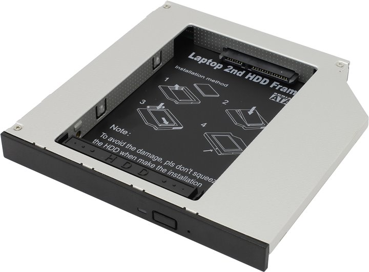 Переходник Espada SS12 Аксессуары HDD, Переходник dvd slim 12.7 mm to hdd (msata to sata)