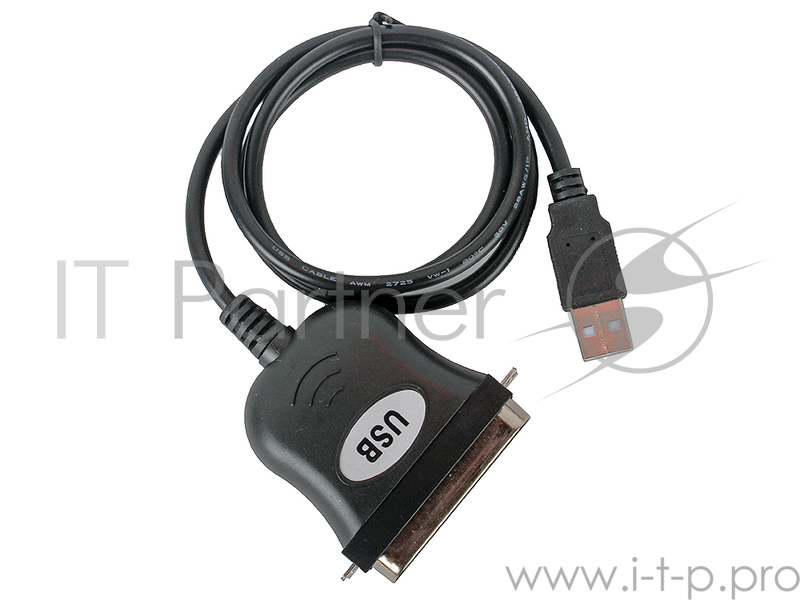 Переходник ORIENT Кабель-адаптер ULB-201N, USB Am to LPT C36M (для подключения принтера), 0.8м