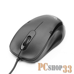 Оптическая мышь Gembird MOP-100, 2кн.+скр., черный (USB)