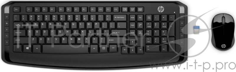 Клавиатура + мышь HP 300 USB беспроводная