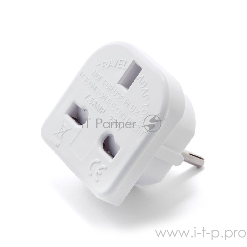 Переходник Gembird Переходник с вилки EU,UK в RU (A-AC-UKEU-001)