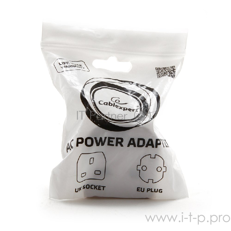 Переходник Gembird Переходник с вилки EU,UK в RU (A-AC-UKEU-001)