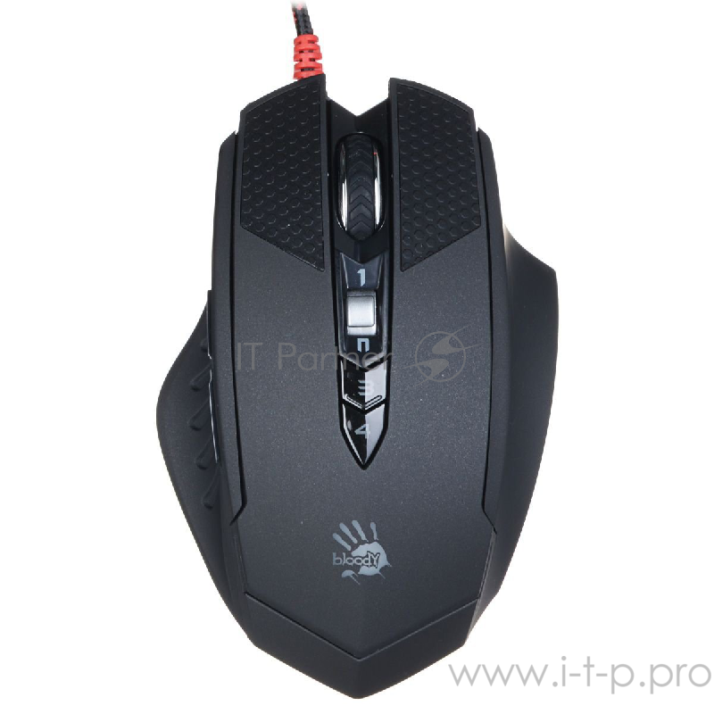 Мышь A4 Bloody TL70 Terminator черный/серый лазерная (8200dpi) USB2.0 игровая (8but)