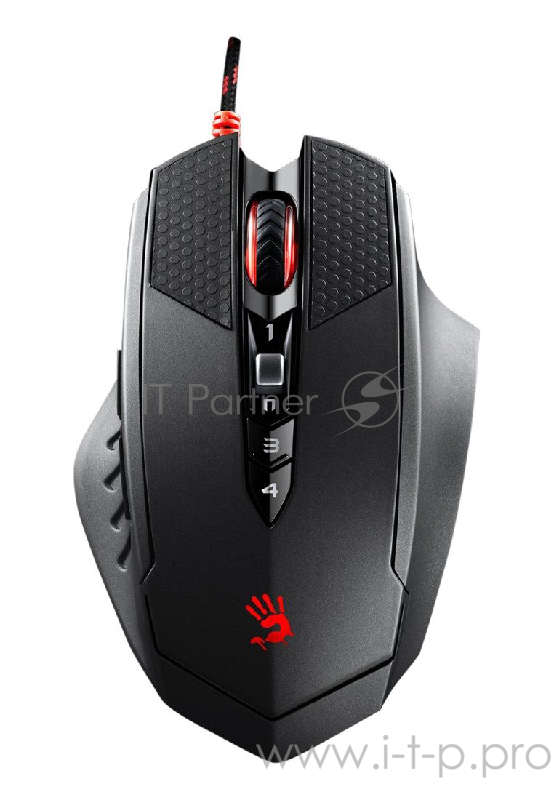 Мышь A4 Bloody TL70 Terminator черный/серый лазерная (8200dpi) USB2.0 игровая (8but)