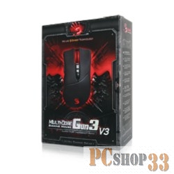 Мышь A4 Bloody V3 черный оптическая (3200dpi) USB игровая (7but)