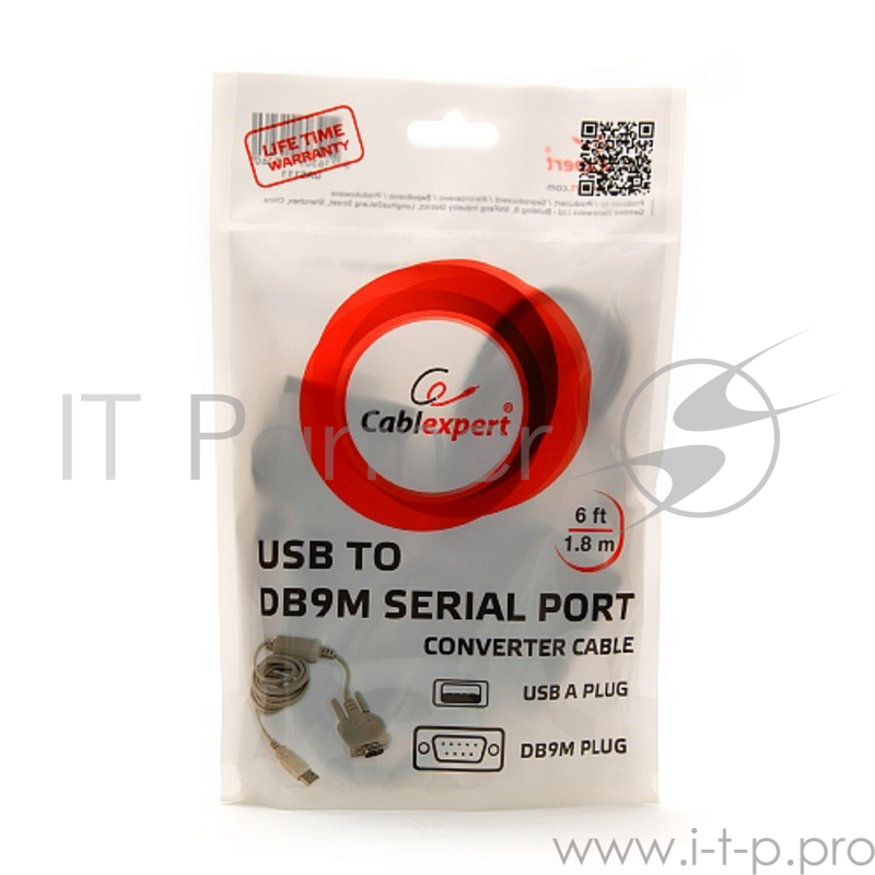 Переходник Gembird Переходник с USB на Com 1.8m UAS111