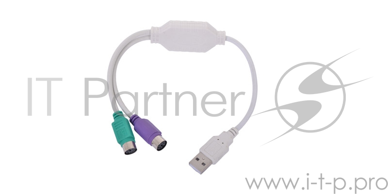 Переходник Gembird Конвертер с USB Am на 2xPS/2 UAPS12