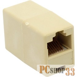 Переходник VCOM VTE7713 Модуль RJ-45 - RJ-45 проходной, кат. 5e (1 шт)