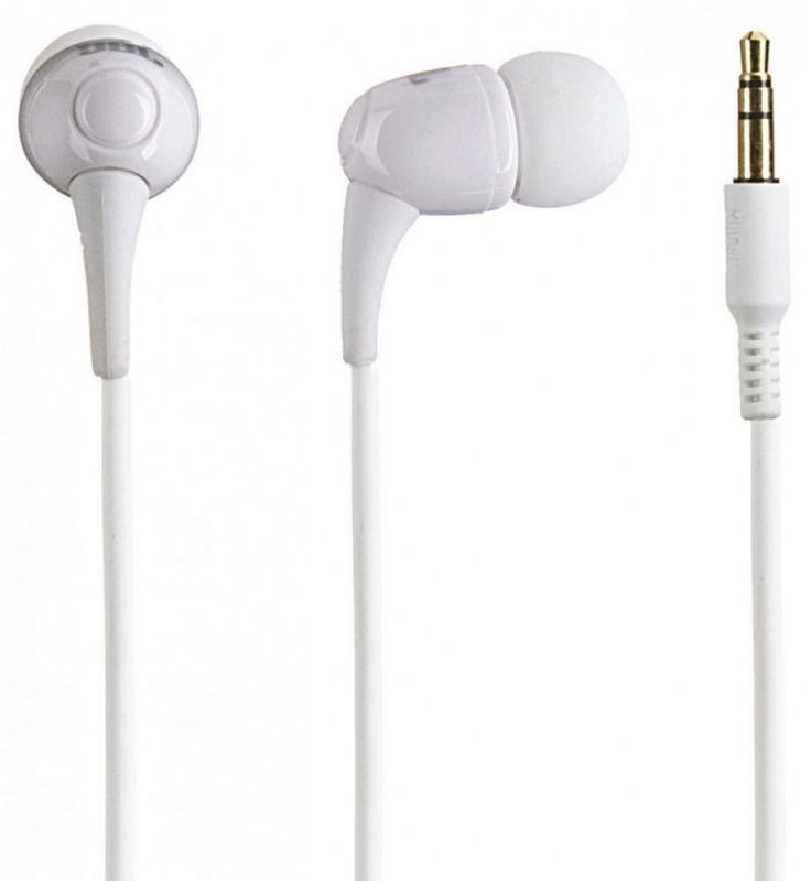 Наушники вкладыши JBL T100 1.1м белый проводные (в ушной раковине)