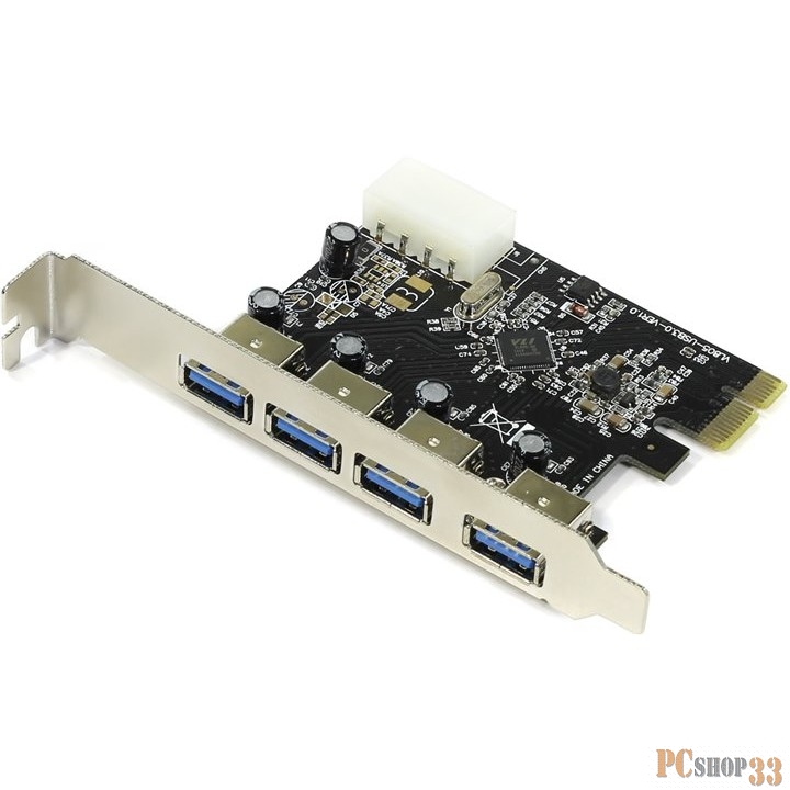 Контроллер Espada Контроллер PCI-E, USB3.0 4внеш.порта, модель PCIe4USB3.0, oem (41977)