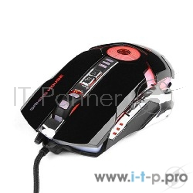 Оптическая мышь Gembird MG-530, 5кн.+скр., черно-серебр. (USB)