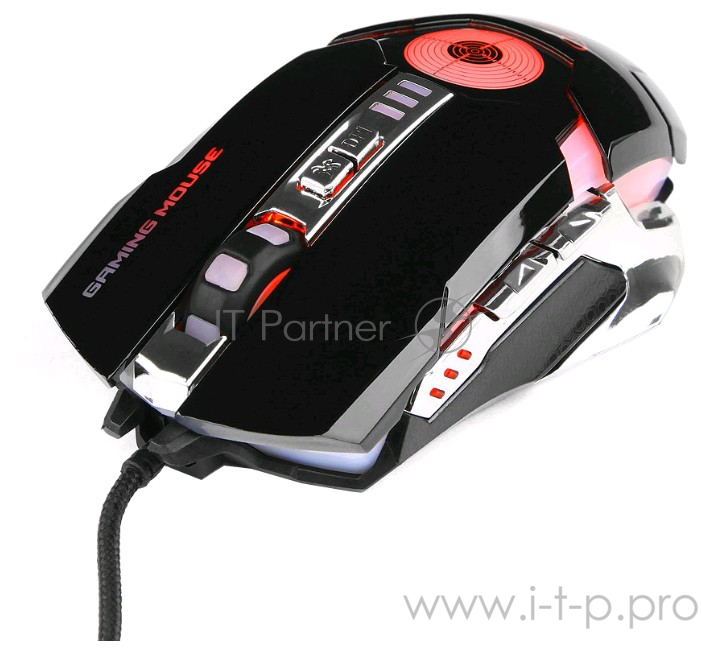 Оптическая мышь Gembird MG-530, 5кн.+скр., черно-серебр. (USB)