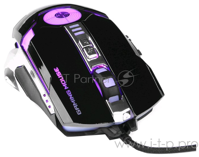 Оптическая мышь Gembird MG-530, 5кн.+скр., черно-серебр. (USB)