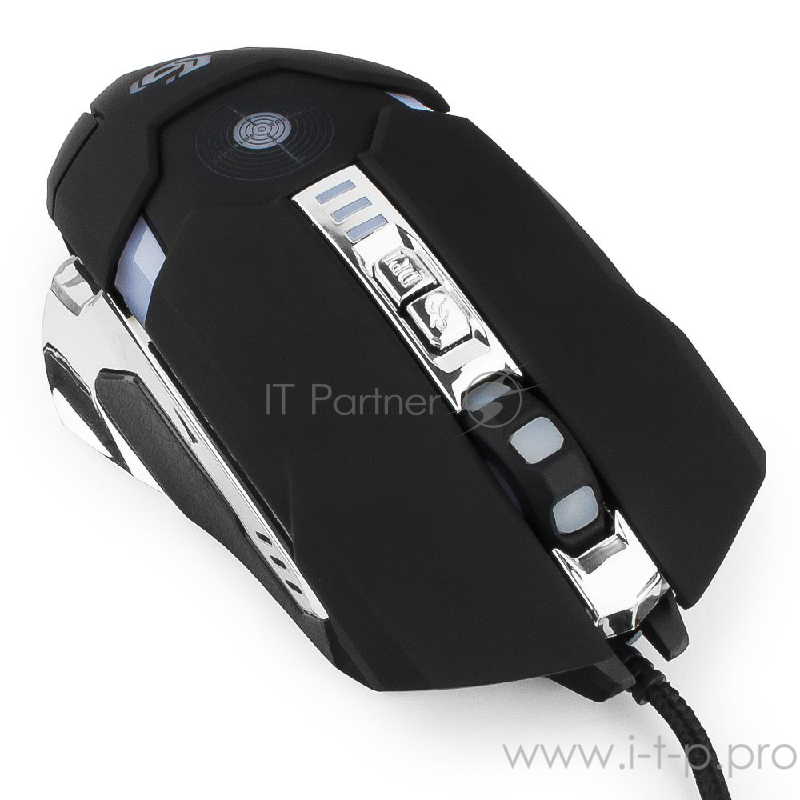 Оптическая мышь Gembird MG-530, 5кн.+скр., черно-серебр. (USB)