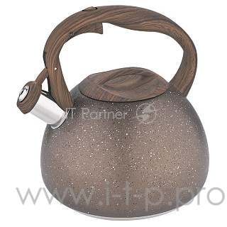 Чайник для плиты ALPENKOK AK-520 нерж.сталь со свистком 3,0л индукционное дно (12)