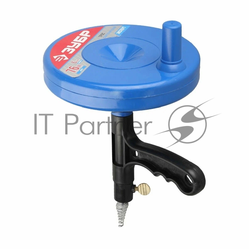 Трос Зубр 51907-08 сантехнический 7.6м d=6мм в пластиковом корпусе