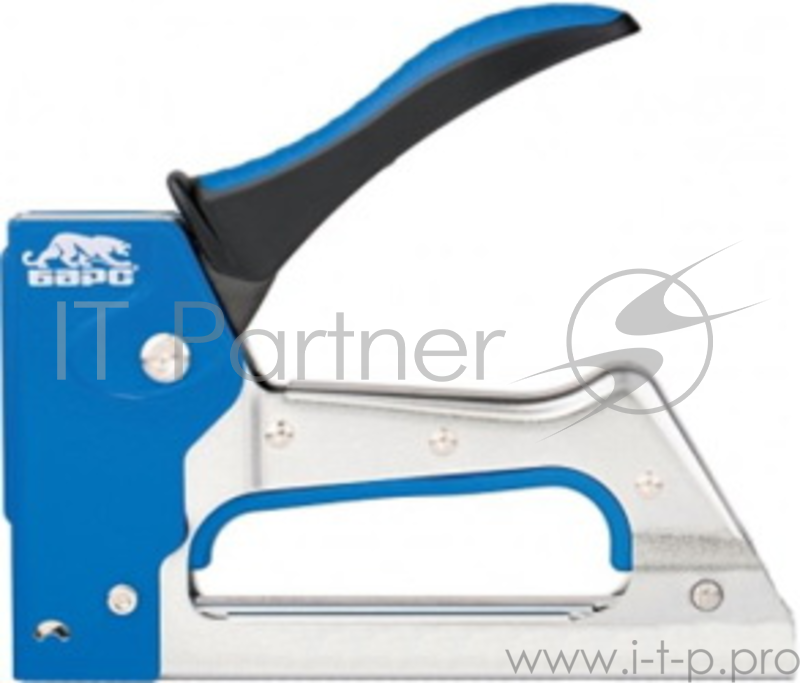Степлер БАРС 40002 металлический двухкомпонентная рукоятка тип скобы №53 6-10мм