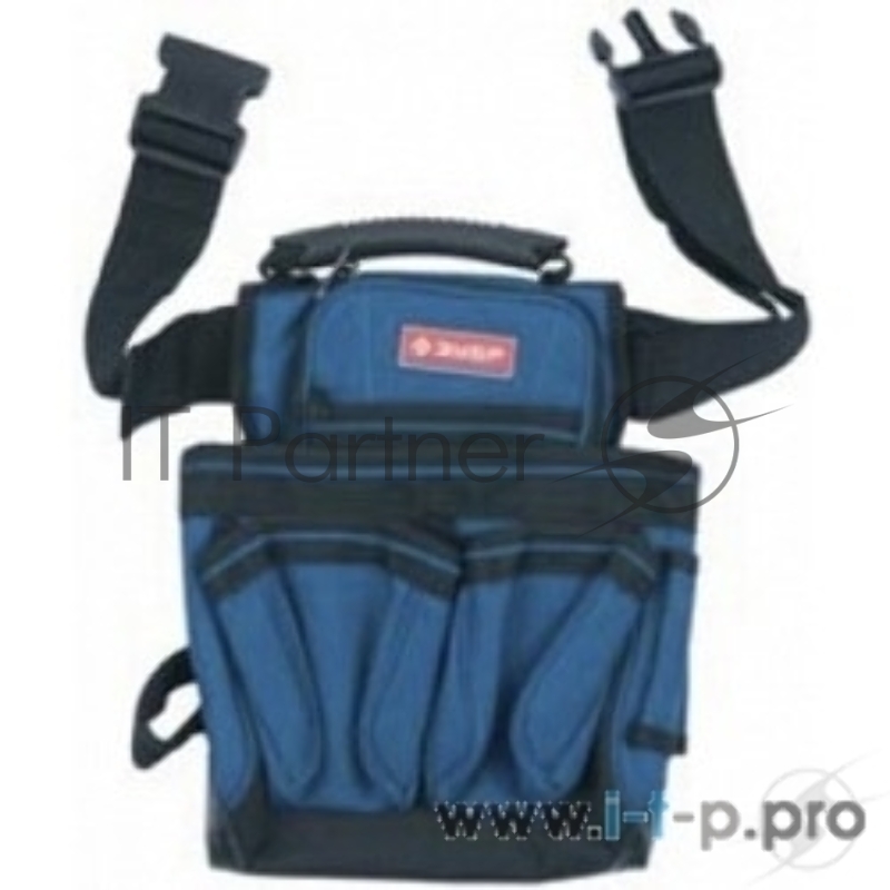 Ручной инструмент Подсумок поясной ЗУБР ЭКСПЕРТ, держатель для молотка, дополнительная ручка для переноски, 7 карманов 38634