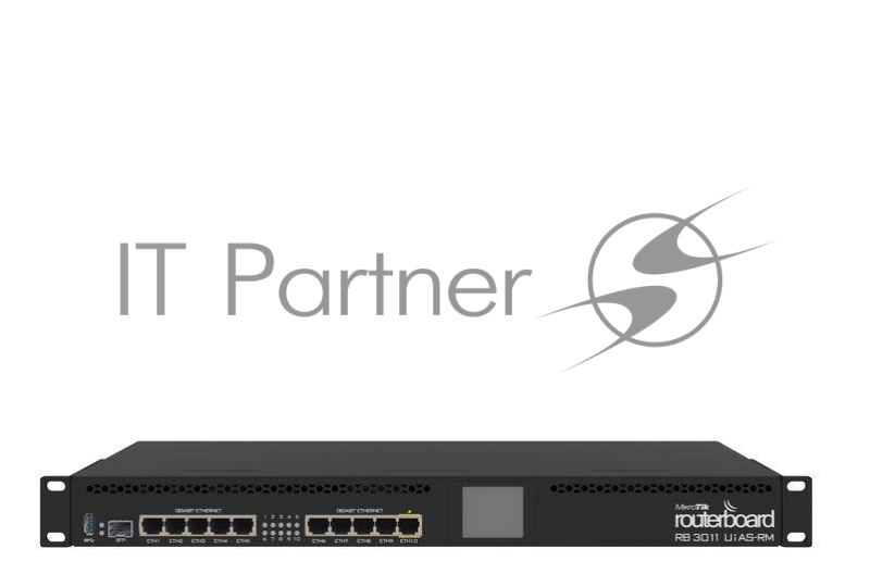 Сетевое оборудование MikroTik RB3011UiAS-RM Маршрутизатор RouterOS License:5,Память:1 GB,Процессор: IPQ-8064 1.4 GHz,Чипсет: QCA8337-AL3C-R,Порты:(10) 10/100/1000 Ethernet ports