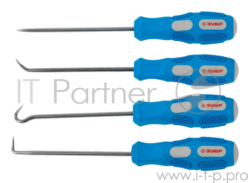Набор ЗУБР 21553-H4 ЭКСПЕРТ Крючки для слесарных работ, 4 предмета