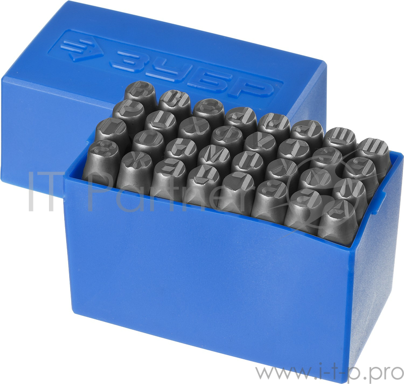 Клейма ЗУБР 21503-08_z01 буквенные кириллица шрифт 8мм