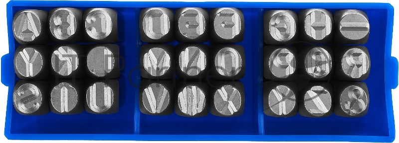 Клейма ЗУБР 21505-08_z01 буквенные латинские шрифт 8мм