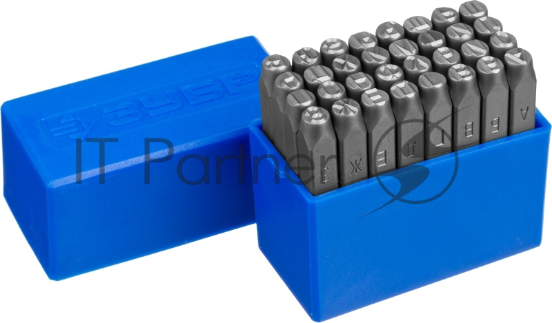 Клейма ЗУБР 21503-06_z01 буквенные кириллица шрифт 6мм