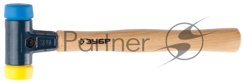 Молоток ЗУБР 2044-30 ЭКСПЕРТ ручка из ясеня, сменные бойки, для металлообработки, 350г, 30мм