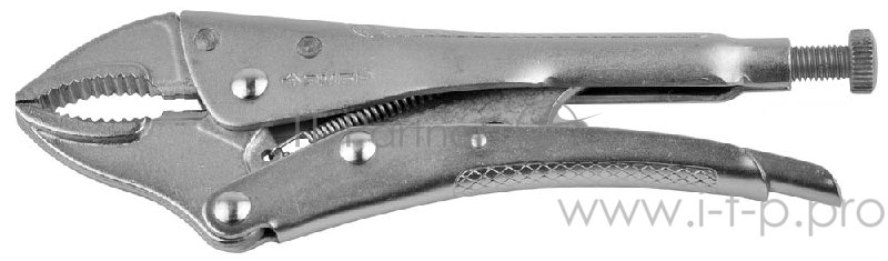 Зажим ЗУБР 22510-25 ЭКСПЕРТ для круглых,профилированных и плоских деталей, Cr-V, 250мм, ход 30 мм