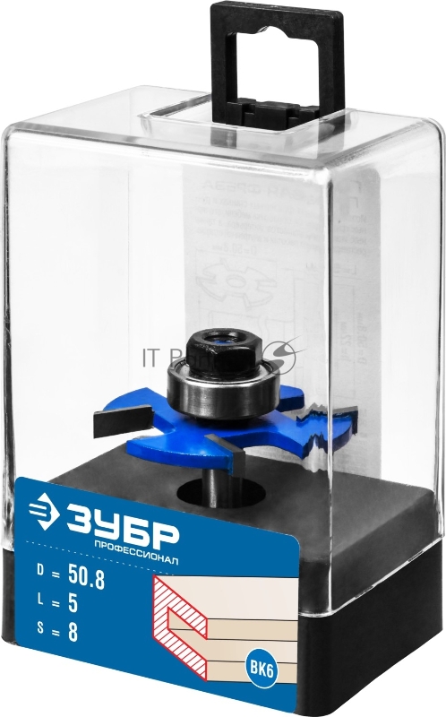 Фреза ЗУБР 28757-50.8-5 горизонтально-пазовая d= 50.8мм высота-5мм хв.-8мм d-22мм профессионал