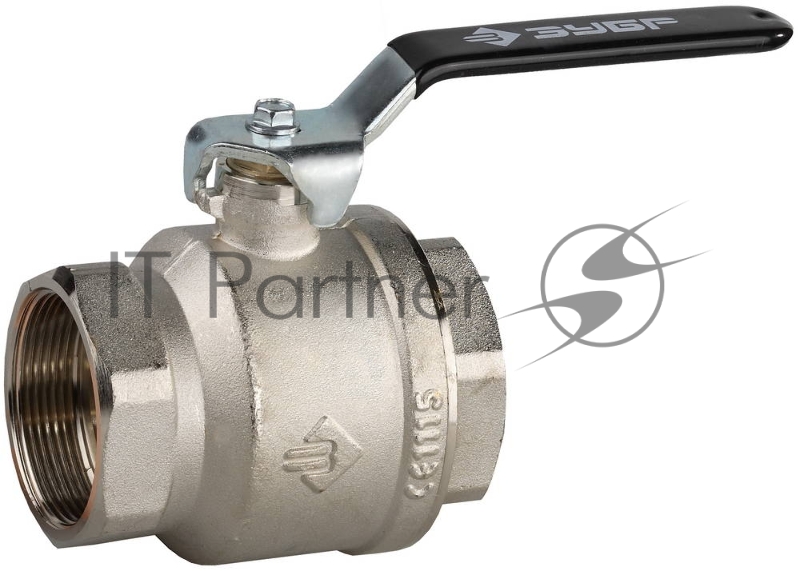 Кран шаровой Зубр 4-51320-C-2 2 полнопроход. мама-мама, ручка, хром.лат