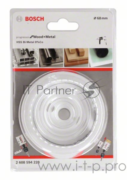 Коронка BOSCH 2608594228 диаметр: 68 мм, длина: 44 мм, Bi-metal, power change