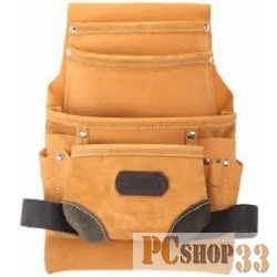 Сумка KRAFTOOL 1-38531 поясная для инструментов натуральная кожа 10 карманов