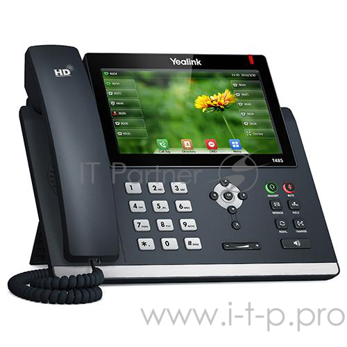 VoIP-телефон YEALINK SIP-T46S IP-телефон руководителя, 16 VoIP аккаунтов, HD voice, PoE, Без БП