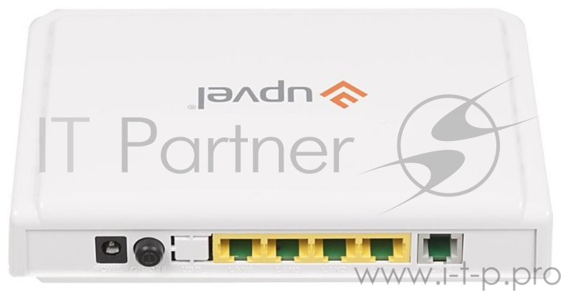 Сетевое оборудование UPVEL UR-104AN ADSL2+ роутер с 4 портами Ethernet 10/100 Мбит/с с поддержкой IP-TV (сплиттер в комплекте)