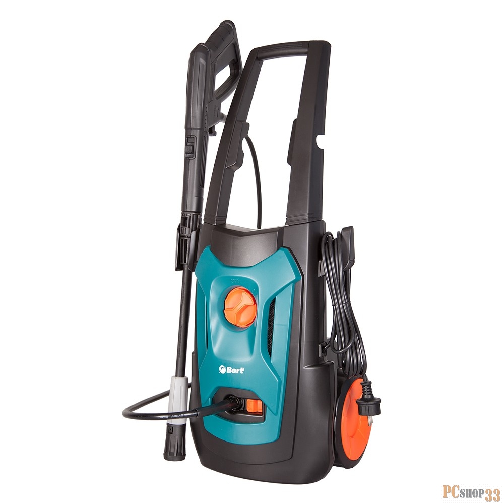 Мойка высокого давления BORT BHR-1900-PRO Потреб мощность 1900 Вт Макс давление 150бар Рабочее давление 130бар Макс производительность 7,5л/мин Функция автоматического всасывания Автостоп Шланг 8м шнур питания 5м Напряжение 220-240В Частота тока 50Гц