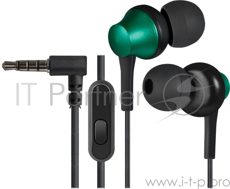 Гарнитура Defender Pulse-470 черный+зеленый, вставки