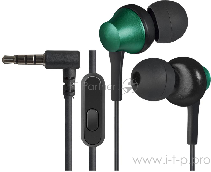 Гарнитура Defender Pulse-470 черный+зеленый, вставки