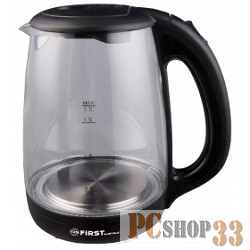 Чайник Чайник FIRST FA-5406-0 Black Стеклянный Мощность 2200 Вт.Максимальный объем 1.7 л Black