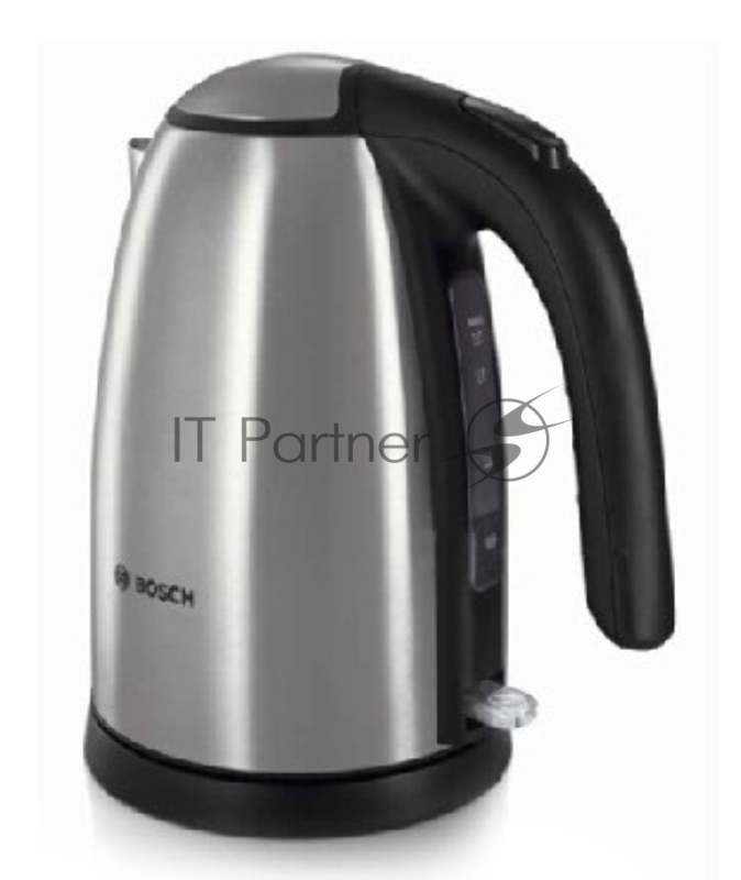 Чайник Чайник BOSCH TWK7801, 2200Вт, нержавеющая сталь, серебристый-черный