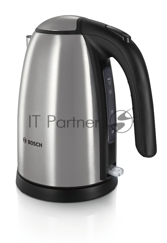Чайник Чайник BOSCH TWK7801, 2200Вт, нержавеющая сталь, серебристый-черный